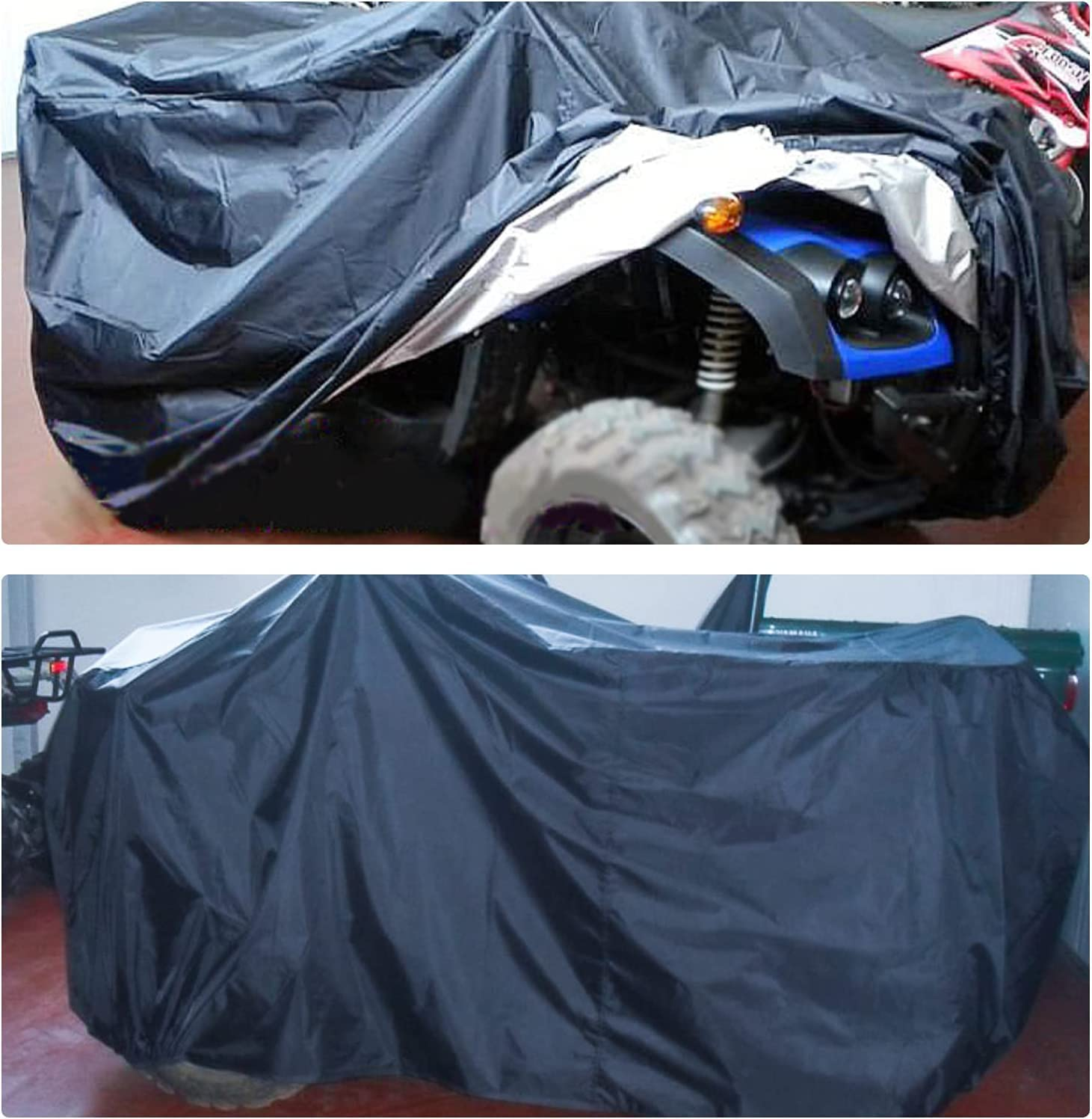 ATV Cover Waterproof MAYHOUR Beach Buggy Cover Outdoor Dust Rain UV Protection Four Wheeler Universal Heavy Duty Quad Cover Universal for Honda Polaris Yamaha Suzuki (L:79&times;37&times;42In/200&times;95&times;106Cm) image number 5