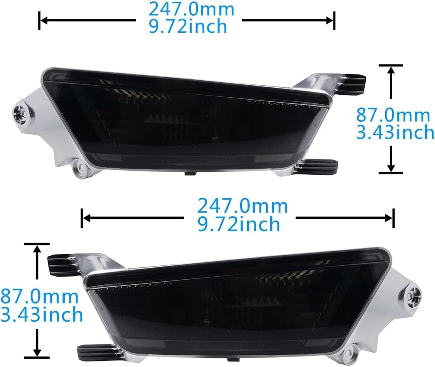 For Land Rover for Range Rover for Evoque 2011-2018 1 Pair Rear Bumper Reflector Fog Light Lamp