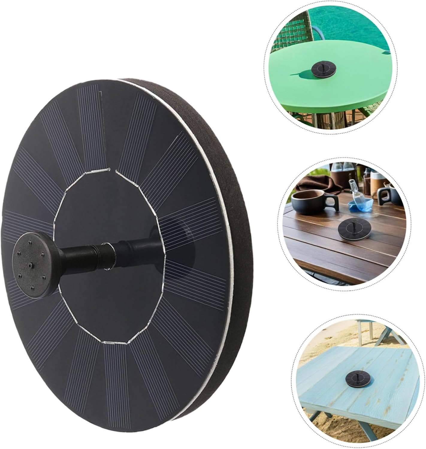 COHEALI Solar Powered Floating Water Fountain Pump for Small Ponds and Bird Baths Automatic Daytime Activation Energy Efficient Outdoor Garden Decor Versatile Floating Solar Fountain image number 3