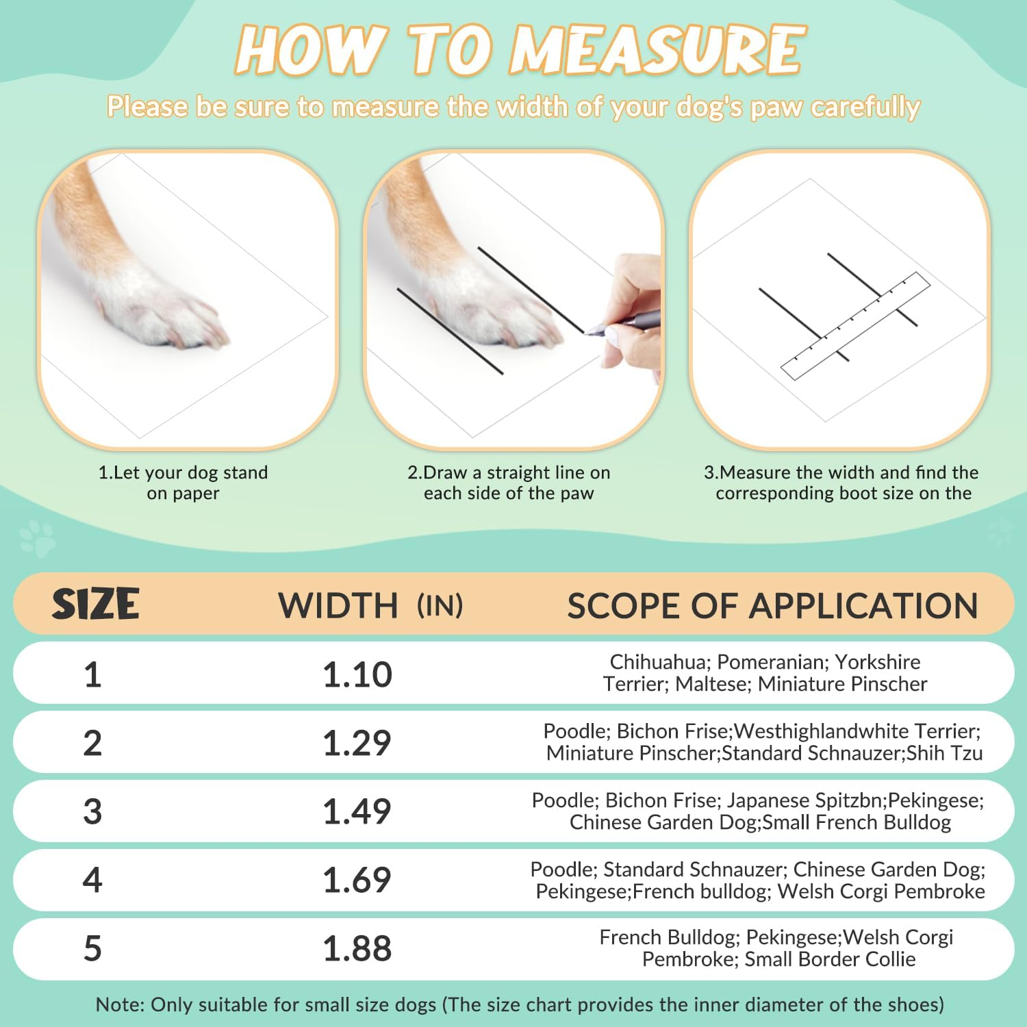 Slowton Dog Shoes for Small Dogs - 4PCS Breathable Dog Boots & Paw Protectors for Summer Hot Pavement with Rugged Anti-Slip Soles for Walking Running Hiking