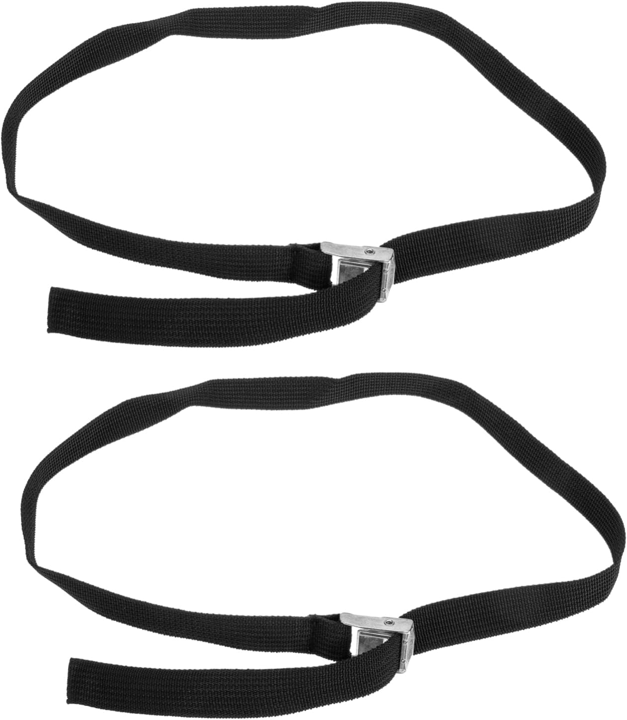 DECOMELODY 2Pcs Luggage Bundling Belt and Surfboard Straps with Metal Ratchet Tightener, Sturdy Travel Tie down Straps for Fitness Equipment and Roof Rack, Outdoor Packing and Securing Gear image number 5