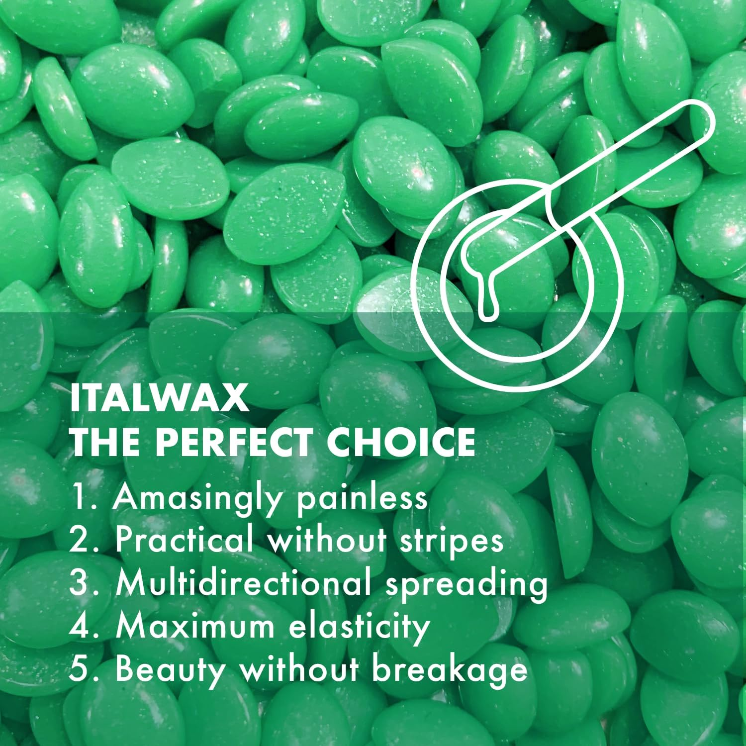 ITALWAX - HARD WAX EMERALD TOP LINE (750G) image number 4