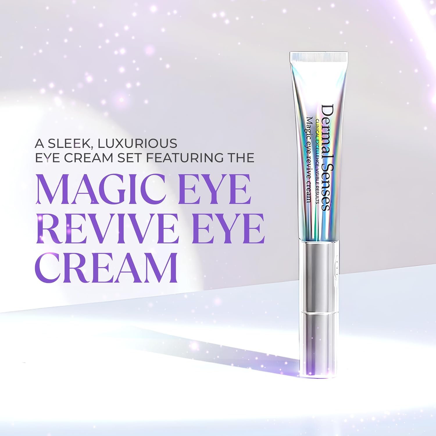 Magic Eye Revive Cream | Advanced Anti-Aging Treatment with Built in Viberating Massager | Hyderating, Firming & Brightening Formula | anti Wrinkle, Fine Lines & Dark Circles, Puffiness & under Eye Bags | Peptide Infused with Herbal Extracts image number 5
