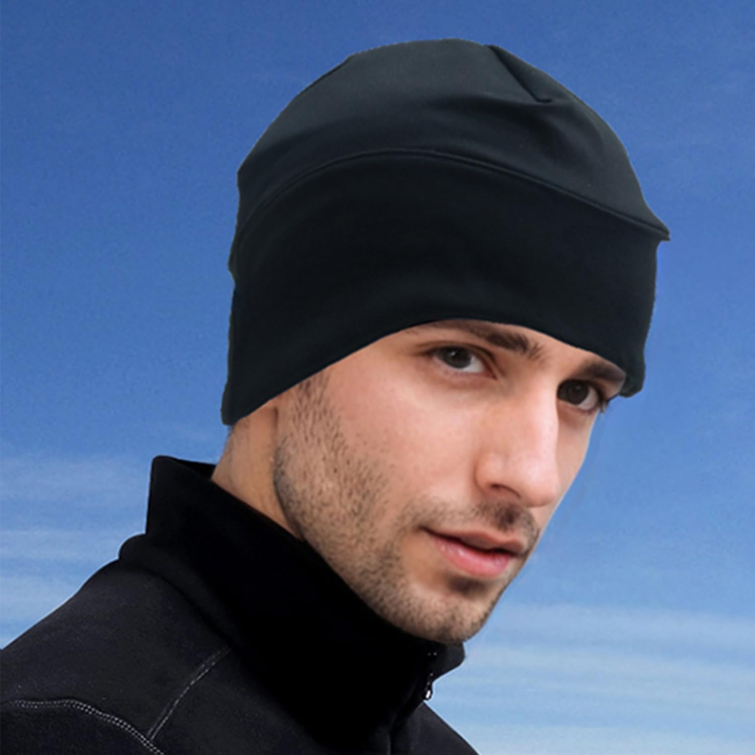 COZY CORE Men'S Skull Cap,Beanie Running Hat,100% Authentic,Comfortable,Limited Edition Black,One Size AA image number 4