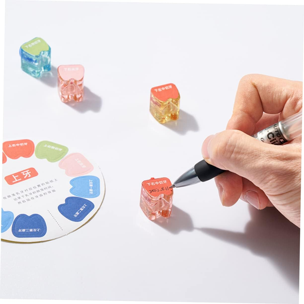 Baby Tooth Collection Box and Keepsake Holder for Kids Crystal Tooth Saver Case White Frame for Boys and Girls image number 1