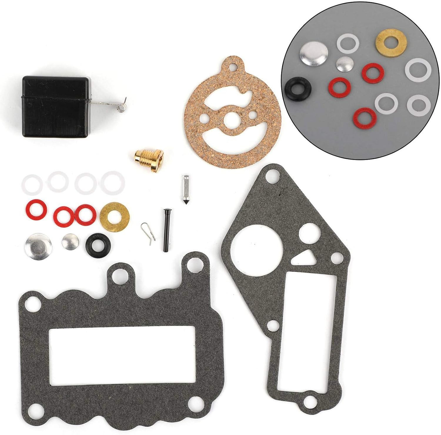 Artudatech Carburetor Carb Kit Rebuild for Jo-Hnson Evinrude 9.5 HP 382048 765630 1964 1965 1966-1973 image number 3