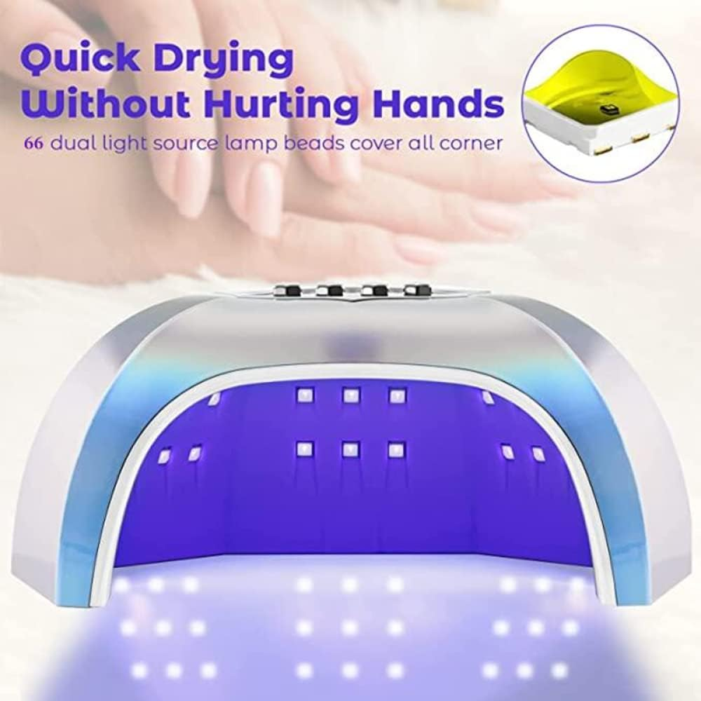 Nail Dryer Uv Nail Light 66 Led Dryer for Curing Gel Nail Polish with Automatic Sensor Professional Manicure Pedicure Salon Tool Nail Lamp Nail Lamp image number 3