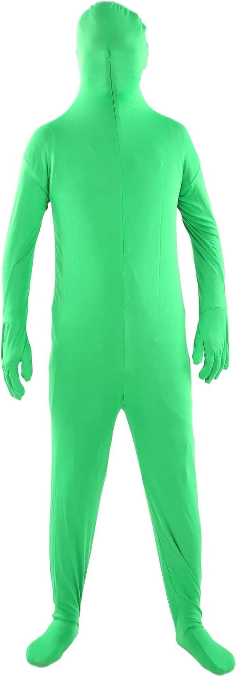 Green Chromakey Bodysuit, Unisex Photography Chromakey Body Suit, Full Body Zentai Disappearing Costume Green Bodysuit, Portable Reusable for Live Broadcast, Special Effects Post