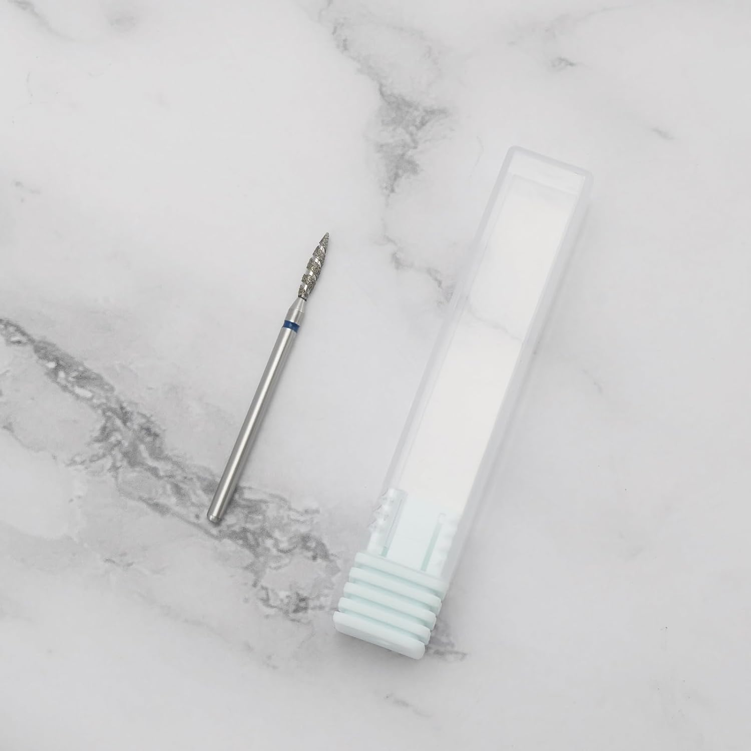 Ecsing 3Pcs 3/32 Inch Multi-Function Nail Drill Bit with Diamond Spiral Grooves Nail Cutter Attachments Suitable for Most Electric Rechargeable Nail Clippers