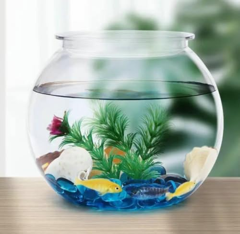Mobiclinic&reg; Pets, Nemo, 4 Litres, PET ECO Plastic, Transparent Design, 20 X 20 X 17.5 Cm, Easy to Clean, Robust, Ideal for Home Decoration, Aquatic Plants image number 2