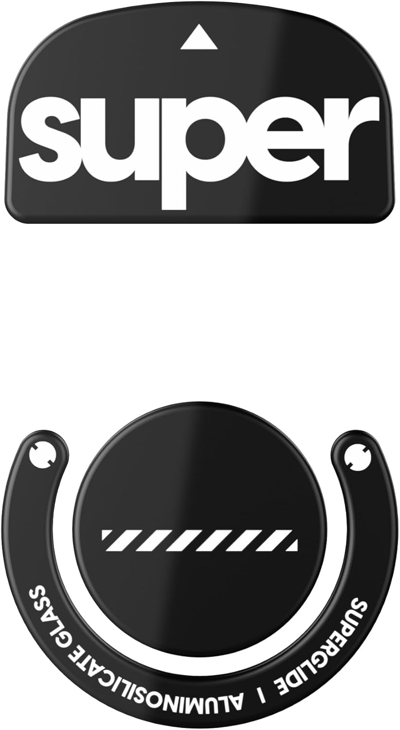 Pulsar Gaming Gears Superglide - Super Smooth Polished Surface Mouse Feet/Skates Made with Ultra Strong Flawless Glass Fast and Durable Sole for Logitech G Proxsuperlight (Red, 2), (LGSSGR2)