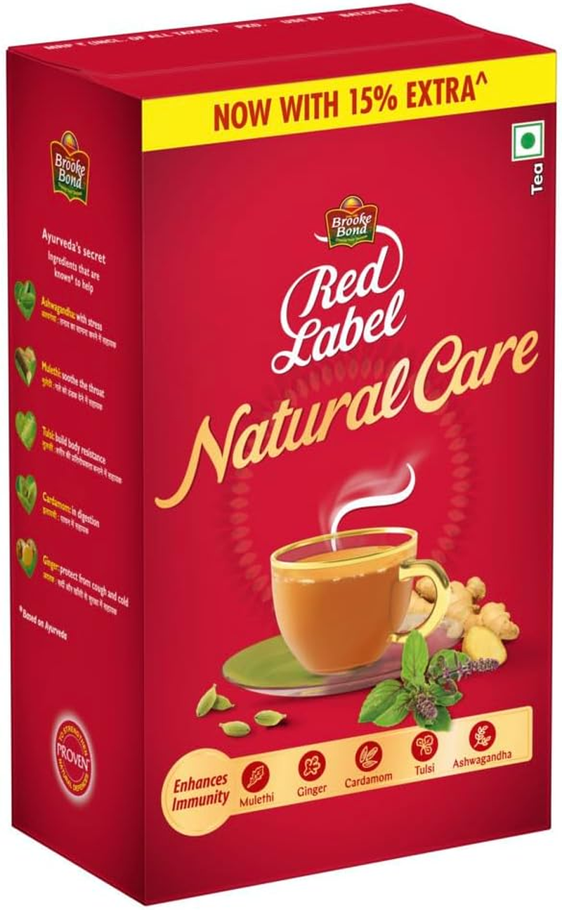 Brooke Bond Red Label -Natural Care(5 Ayurvedic Ingredients) 500G image number 1