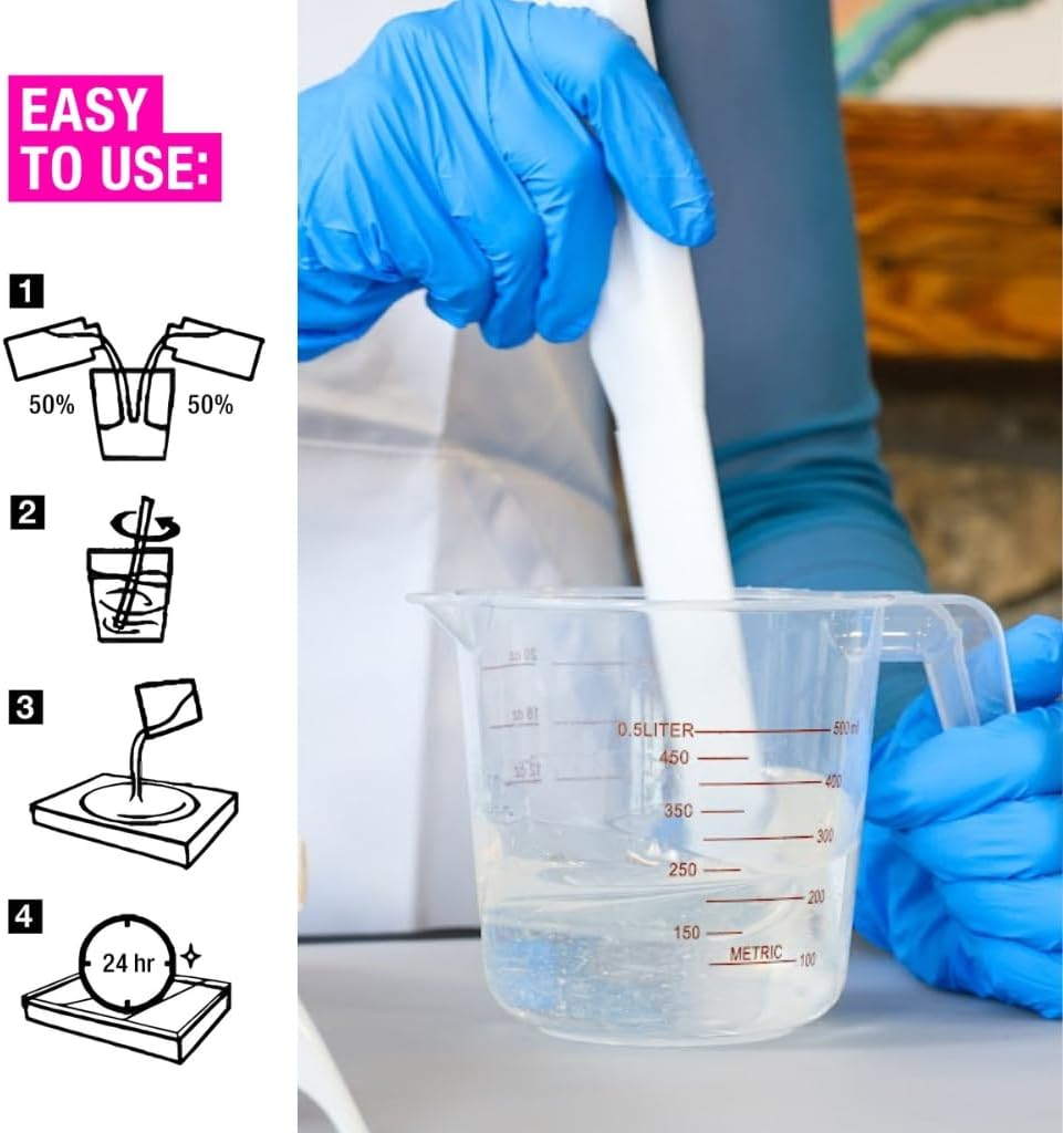 Artresin - Epoxy Resin - Clear - Non-Toxic - 8 Oz (4 Oz Resin + 4 Oz Hardener) (236 Ml) image number 3