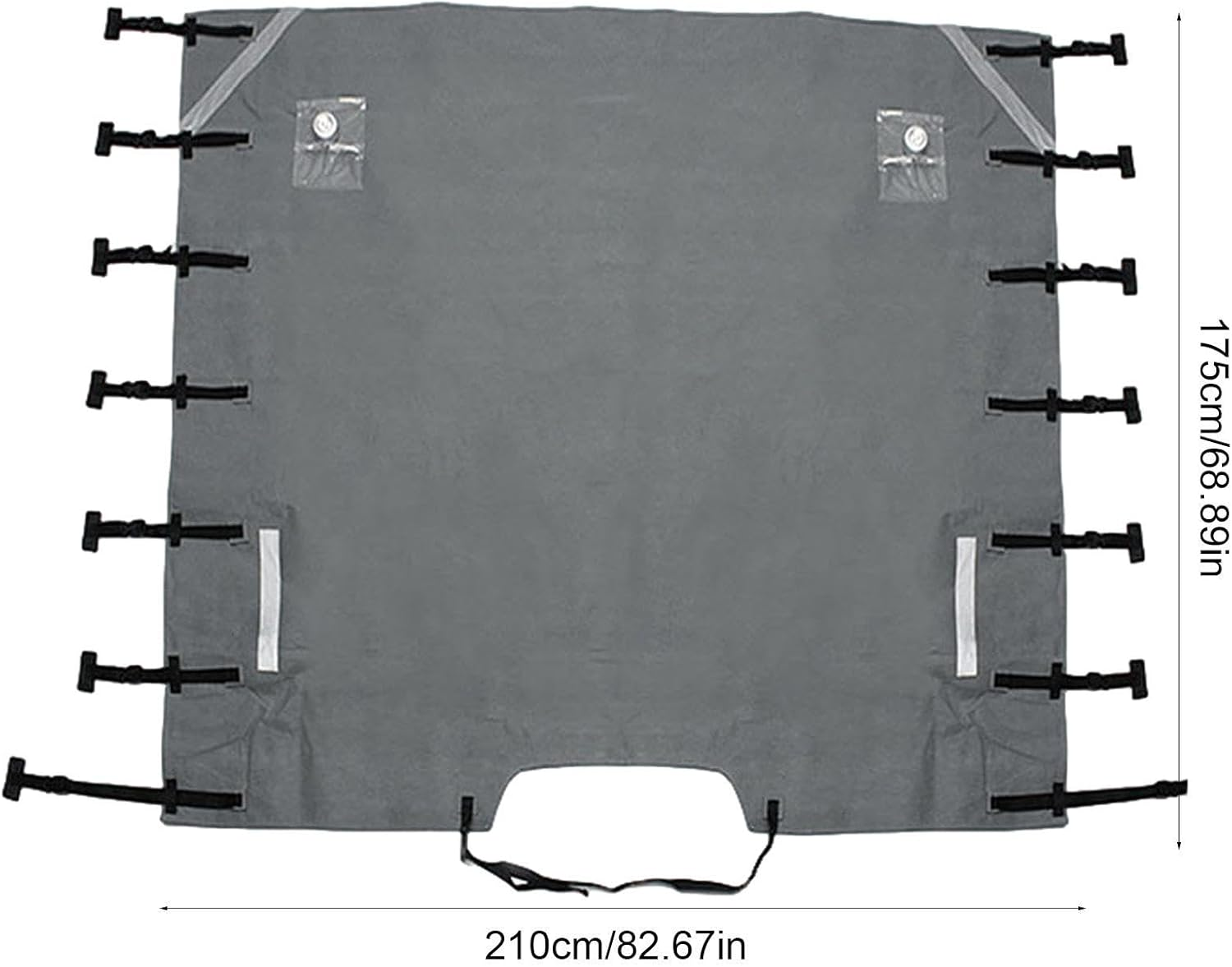 Lyanny RV Tow Cover,Caravan Waterproof Towing Front Cover - RV Towing Cover Caravan Covers Protector for Motorhome Waterproof with Reflective Strips image number 3