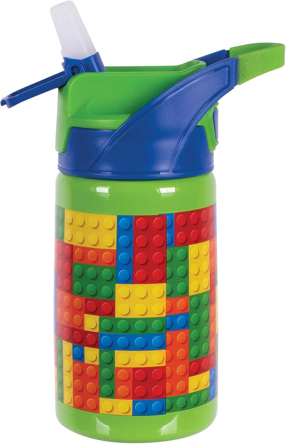 Avanti Yumyum Auto Spout Insulated Drink Bottle, 375Ml, Building Blocks image number 3