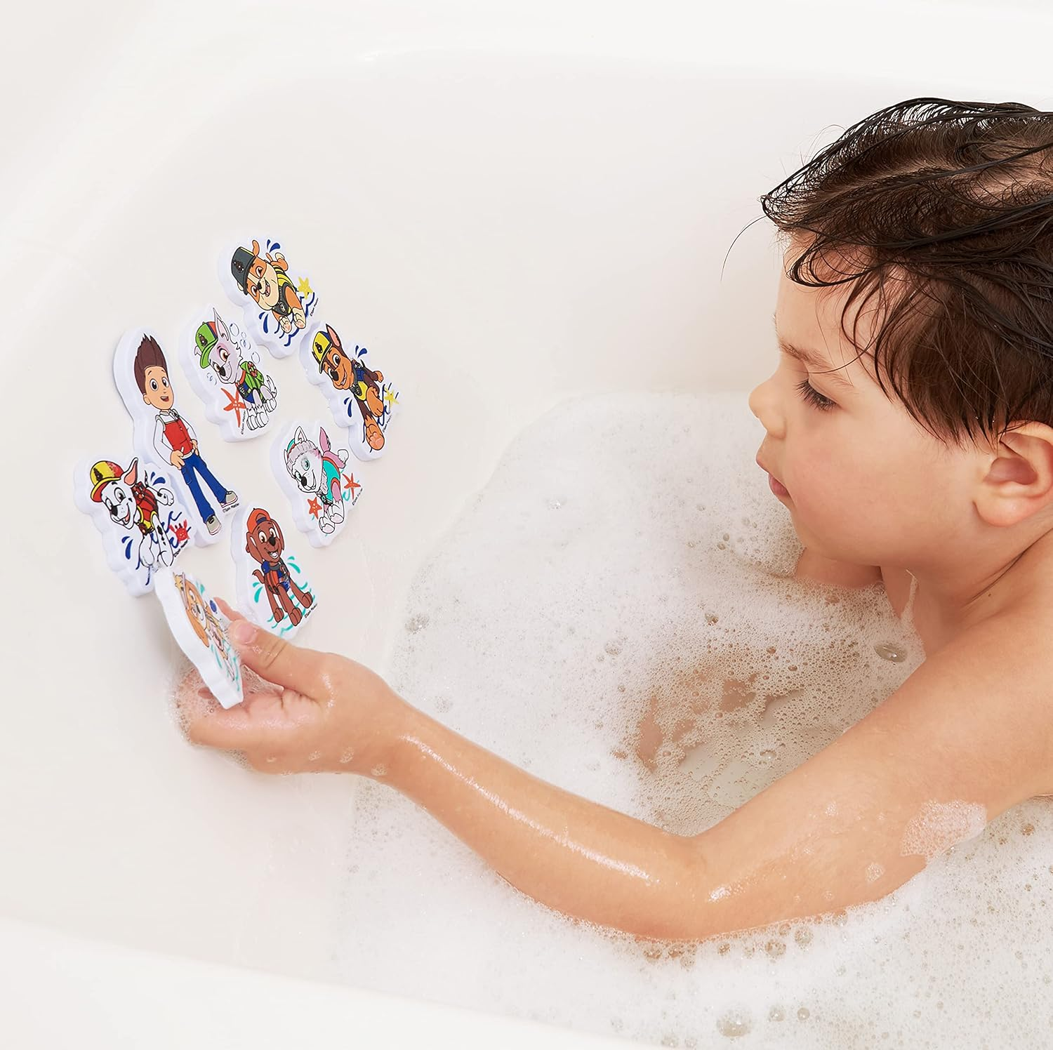 PAW Patrol Bath Foam Clings, 8 Pc - Kids Bath Activity, Bath Toys image number 2