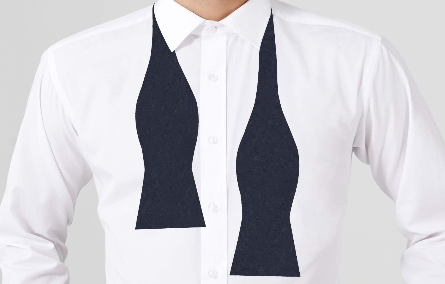 Cotton Self Tie Bow Tie for Men | Untied Bowties Self Tied for Formal Groom or Wedding