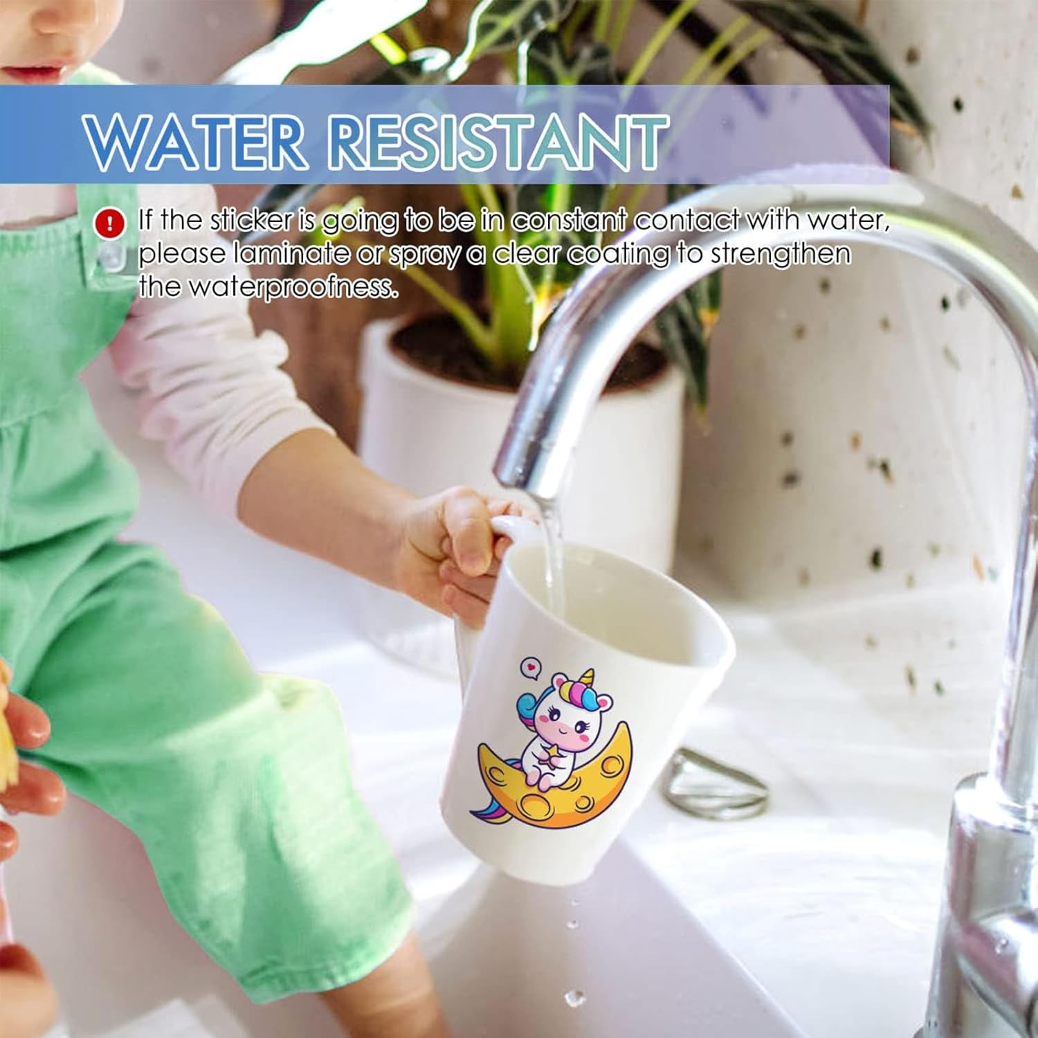 TOJUNE Printable Vinyl Sticker Paper for Inkjet Printer, A4-21X29.7 Cm - 8.27"X11.69", Waterproof, Arbitrary Cutting, Adhesive Backing, Stable Adhesion (White Glossy (20 Pcs)) image number 2