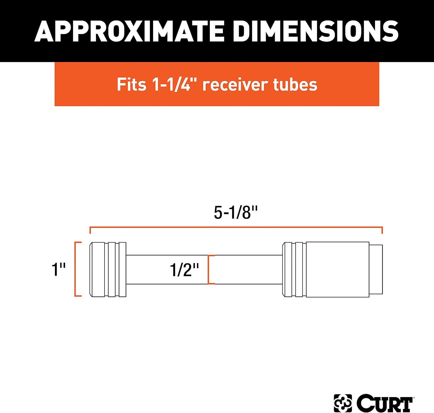 CURT 23501 Trailer Hitch Lock, 1/2-Inch Pin Diameter, Fits 1-1/4-Inch Receiver image number 5