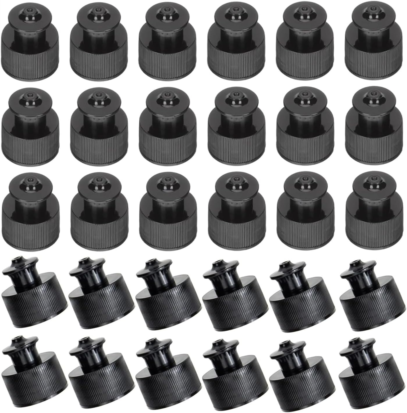 Plastic Push Pull Replacement Bottle Caps, Pack of 30, White Sports Water Bottle Cap Water Bottle Lid Replacement Water Bottle Accessories Empty Refill Bottle Caps