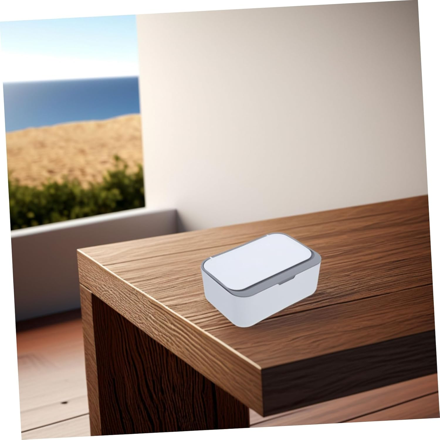 Farmhouse Style Tissue Box Cover Refillable Wipes Box Dispenser for Bathroom and Car image number 5