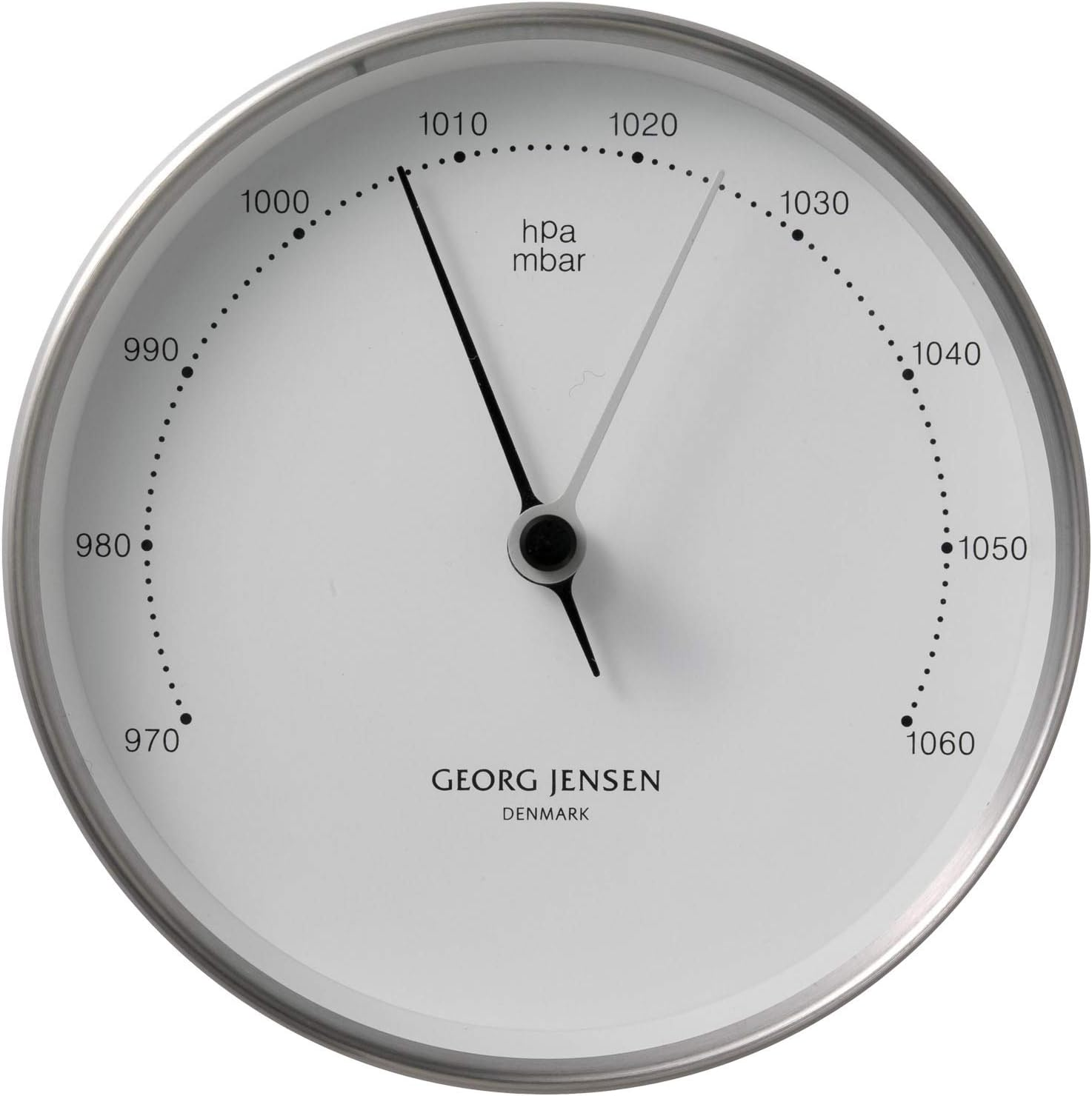 Georg Jensen Henning Koppel Barometer 10Cm Steel/White image number 1