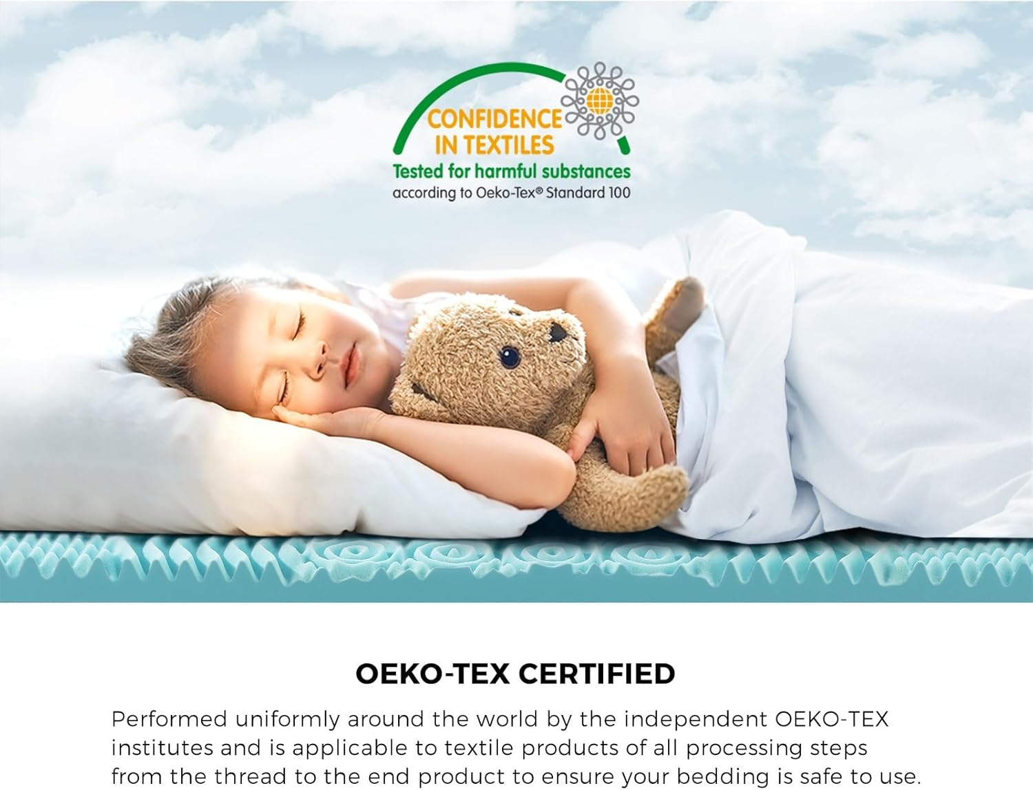 Bedra Bedding Cool Gel Memory Foam Mattress Topper 8Cm Thickness Double Size Bed Pad Protector image number 6