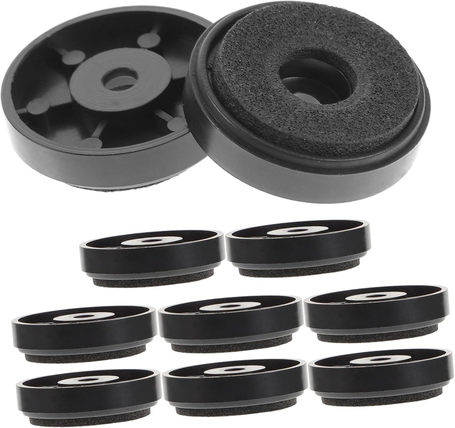 YOSADIER 10Pcs 30X8Mm Speaker Isolation Pads and Subwoofer Feet Set, Foam Vibration Damping Pads for Turntable Stand and Audio Equipment, Hifi Speaker Shock Absorption Accessories for Home Theater image number 3