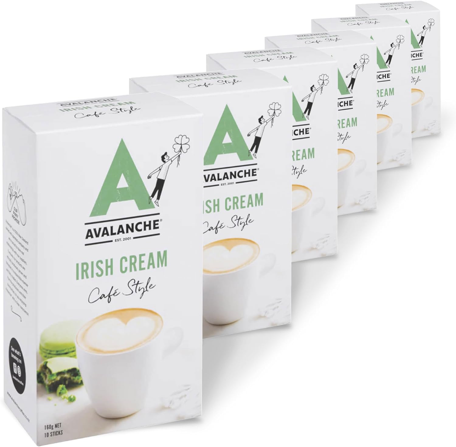 Avalanche Irish Cream Cafe Style 60 Coffee Sticks (Pack of 6) image number 3