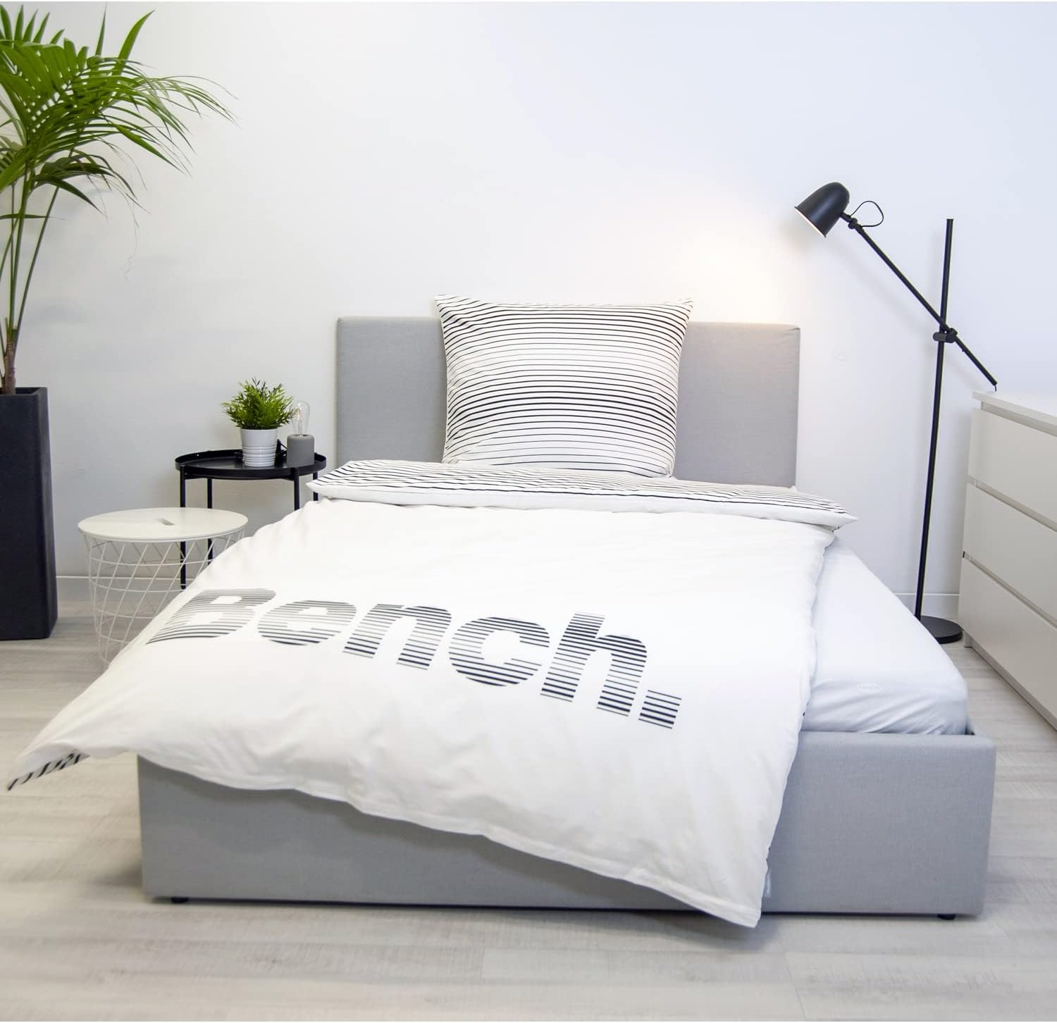 Herding Bedding Set, White/Black, 80 X 80 Cm, 155 X 220 Cm image number 2