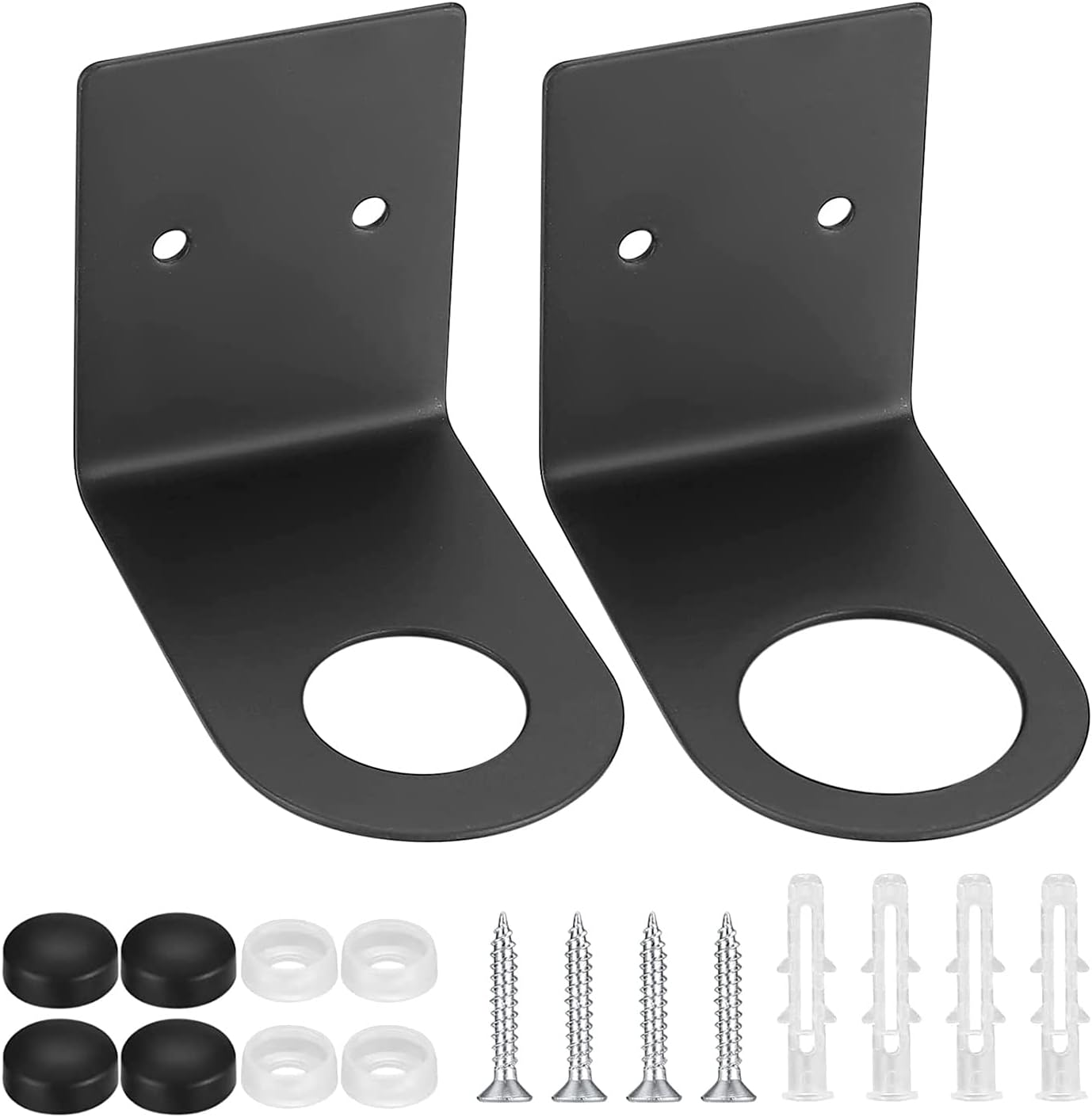 2 Pcs Soap Bottle Dispenser Holders, Wall Mounted Soap Pump Bottles Dispenser Stands, Stainless Steel Shampoo Dispenser image number 1