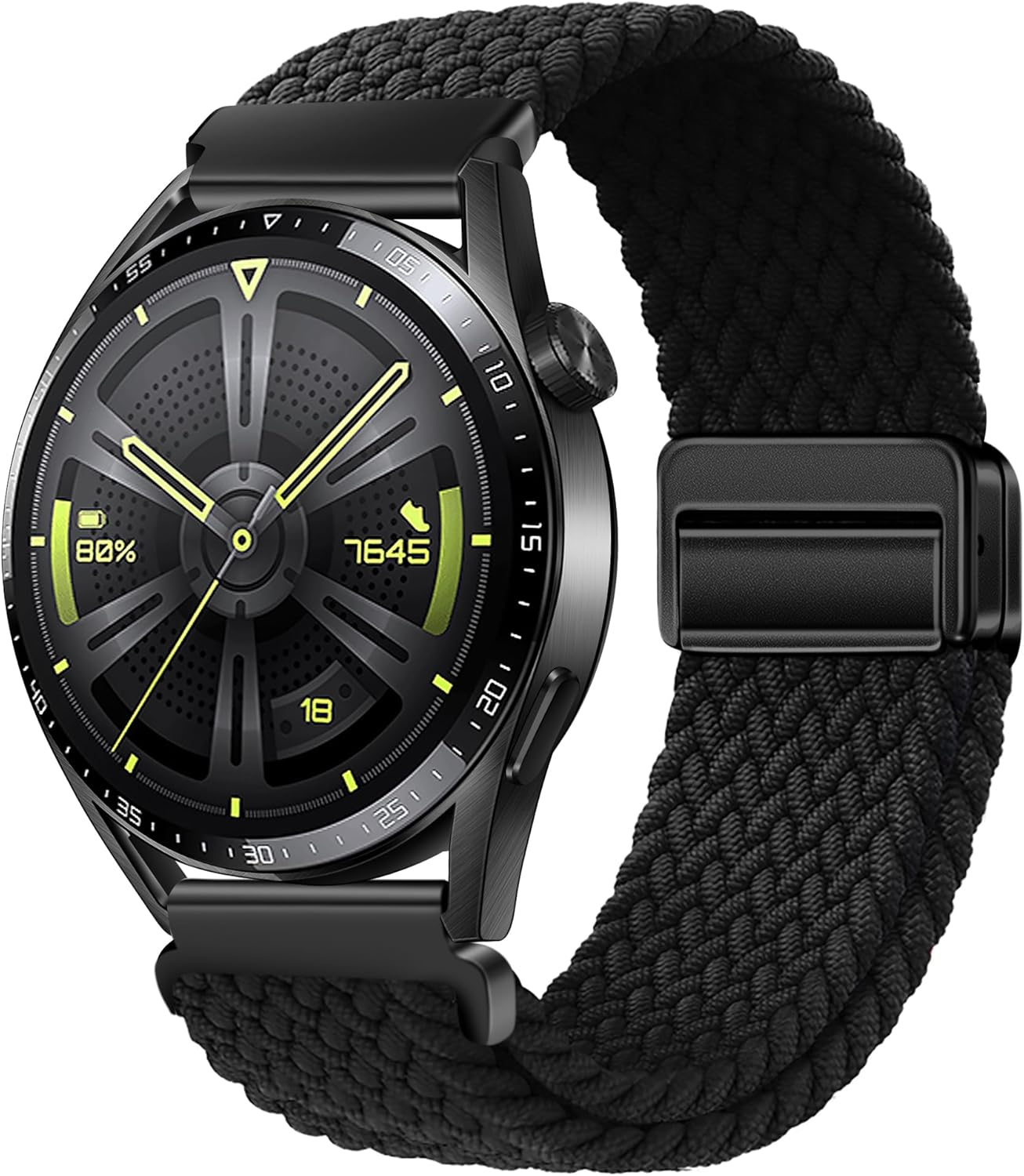 Watch Strap Compatible with Huawei GT5/GT4/GT3/GT2 46Mm, Magnetic Sport Straps Compatible with Garmins Vivoactive 4/Amazfits GTR 5/4/3 47Mm, Nylon Watch Band 22Mm for Redmi Watch 5