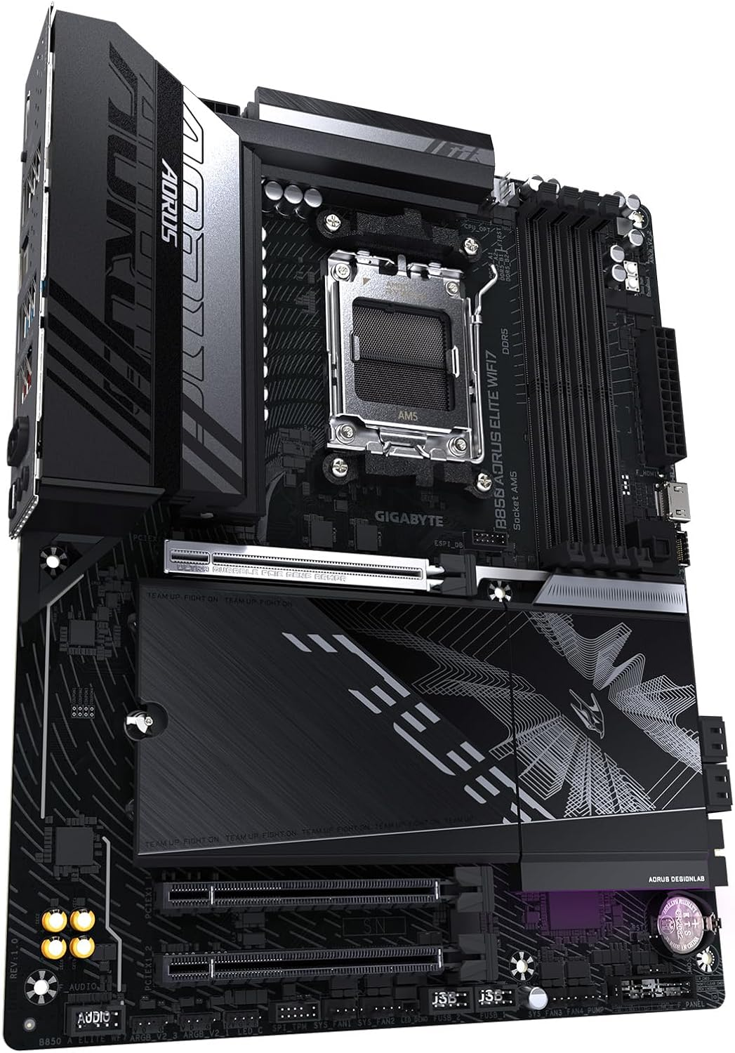 GIGABYTE B850 AORUS Elite WIFI7 AMD AM5 LGA 1718 Motherboard, ATX, DDR5, 3X M.2, Pcie 5.0, USB-C, WIFI7, 2.5Gbe LAN, Ez-Latch, 5-Year Warranty image number 3