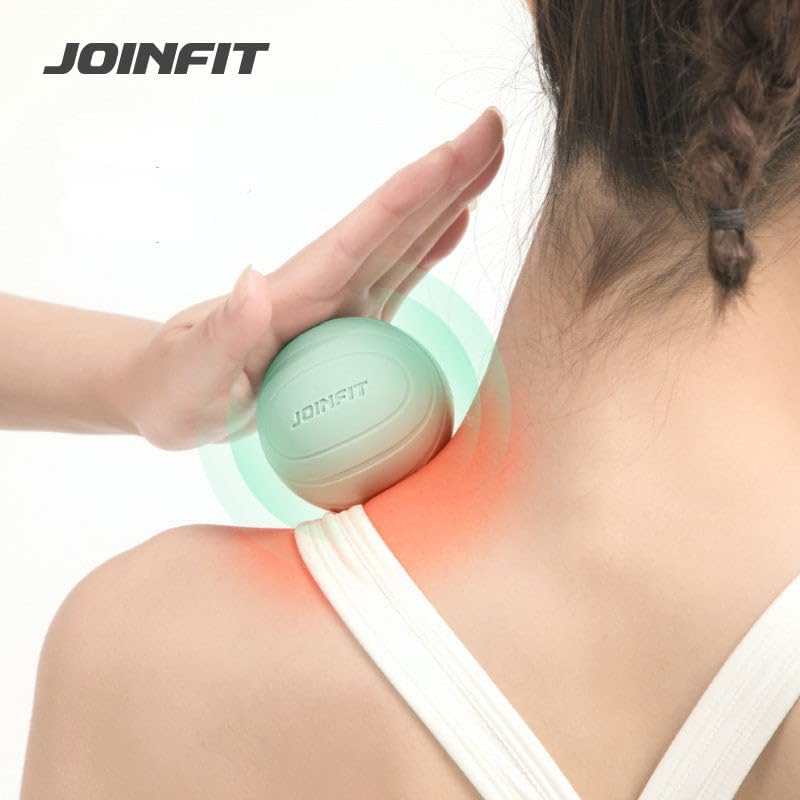 Silicone Lacrosse Ball Muscle Massage Ball Massage Lacrosse Ball for Myofascial Release, Trigger Point Therapy, Muscle Knots and Yoga Therapy (Round Massage Ball-Light Green) - Black image number 5