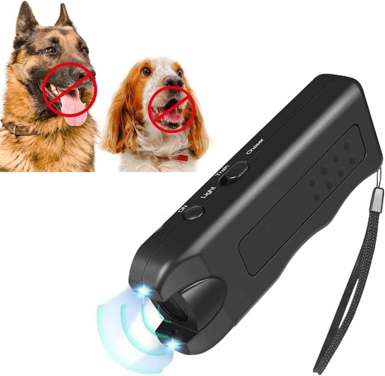 Ultrasonic Dog Repeller, 2024 Upgrade anti Barking Devices Super Ultrasonic Dog Chaser Dog Bark Deterrent Device Bark Box Sonic Barking Deterrent Devices for Indoor Outdoor Use (2 PCS) image number 4
