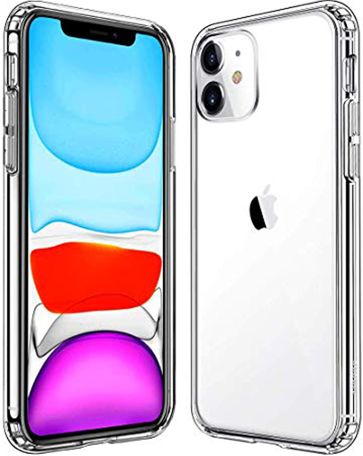 Apple Iphone 11 PRO MAX Slim Transparent Clear Bumper Cushion Back Case Cover image number 1
