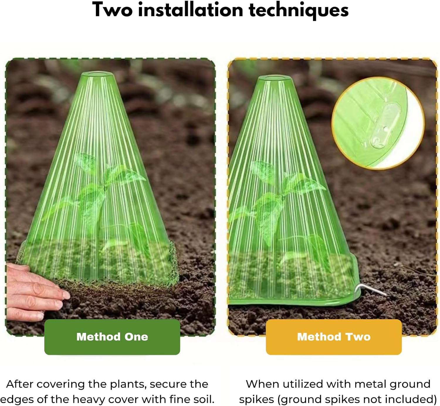 Verderoot 30 Pack Garden Cloches for Plants, Green Frost Protection Dome Covers with Vent Holes &ndash; Ideal for Seedlings and Young Plants