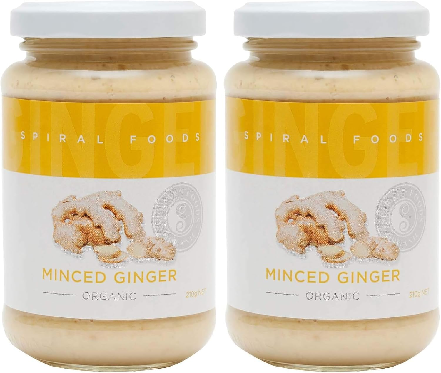 Spiral Foods Organic Minced Ginger 220G image number 1