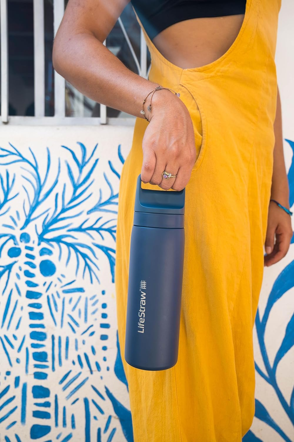 Lifestraw Go Series 2.0 Stainless Steel Water Bottle with Filter, Aegean Sea, 500 Ml Capacity image number 5