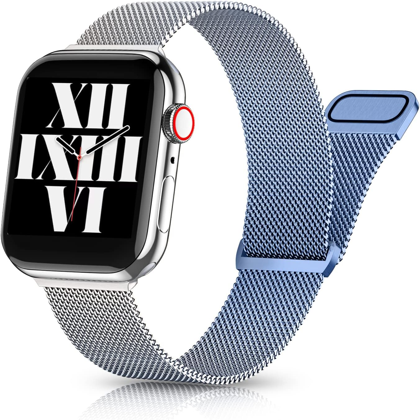 Witzon Stainless Steel Bands for Apple Watch Band 38M 40Mm 41Mm 42Mm 44Mm 46Mm 45Mm 49Mm for Women Men, Magnetic Milanese Mesh Metal Bands for Iwatch Series 11 10 SE Ultra 9 8 7 6 5 4 3 2 1