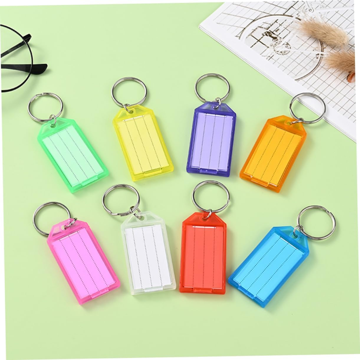 Beavorty 50Pcs Luggage Hanging Labels Travel Baggage Tags Suitcase Boarding Tags image number 5