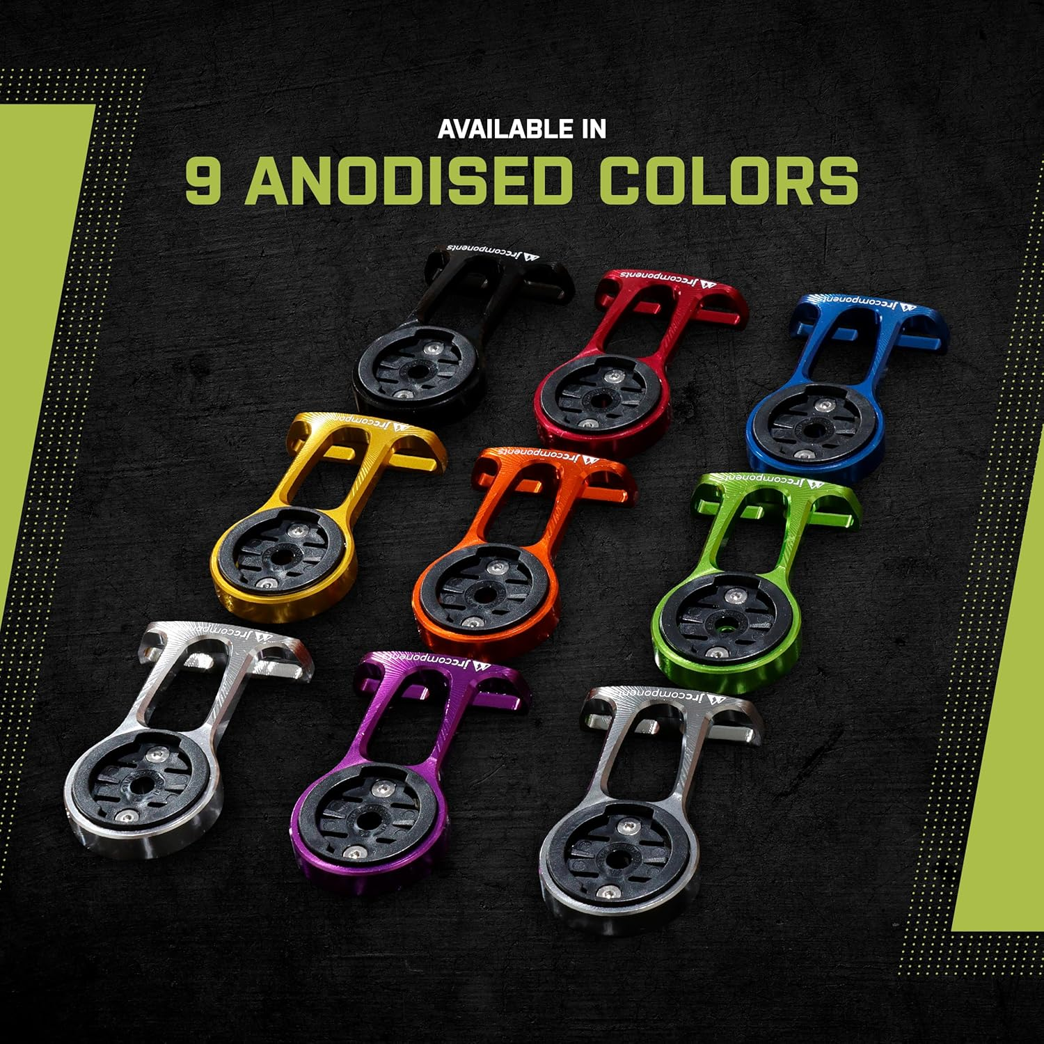 JRC Components Stem Out Front Mount | Compatible with Garmin Edge Series Devices | Lightweight CNC 6061 Aluminium Body - Orange image number 6