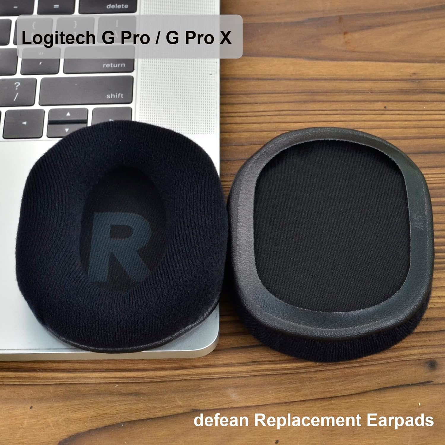 Defean Replacement G Pro X Ear Pads Earpads Cover Ear Cushion Compatible with Logitech G Pro/G Pro X Gaming Headphones (Velour) image number 6