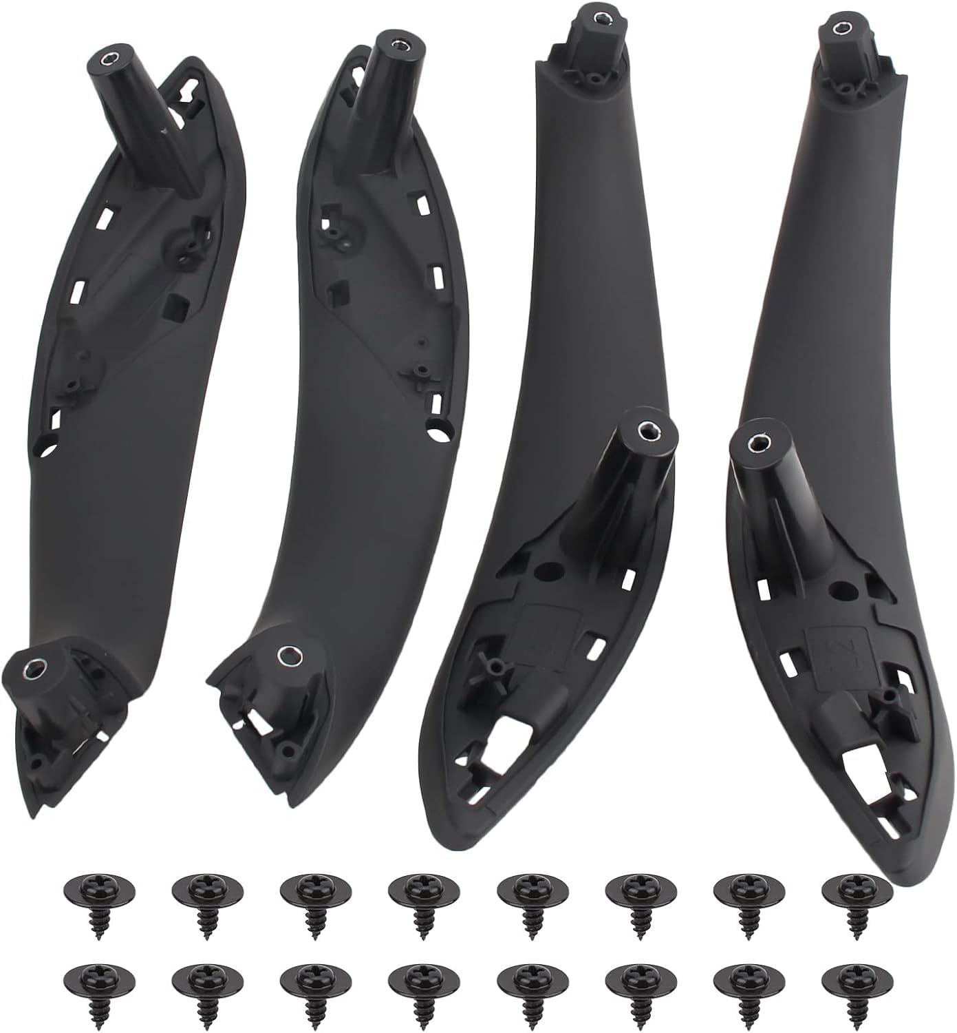 4PCS Front Rear Left Right Side Inner Door Handles Fit for BMW M4 F30 F31 F32 F33 F34 F35 F36 F80 F82 F83 2012-2018 Replace# 51427281465 51427281466 51417279311 51417279312 (Carbon Fiber)