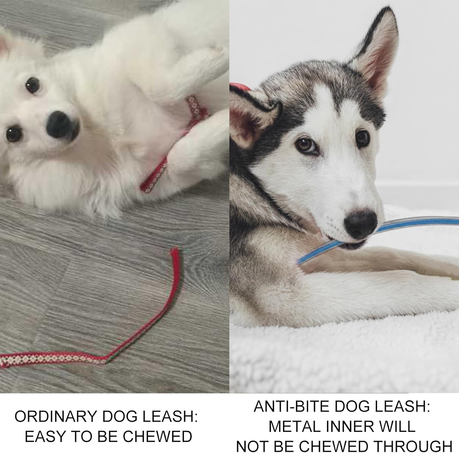 Voopet Chew-Proof Dog Leash Extension Works with Any Leash & Collar & Harness - Super Strong and Durable Non-Tangle Connect Leash (Multiple Leashes Are Used for Multiple Dogs) image number 6