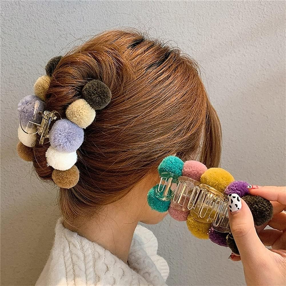 Hair Bobby Pins,Barrettes,Snap Clip,Hair Slides,Women Hairpins Big Claws Crab Hairpins Barrettes Ponytail Girls Hair Accessories Ornaments (Color : A) image number 5