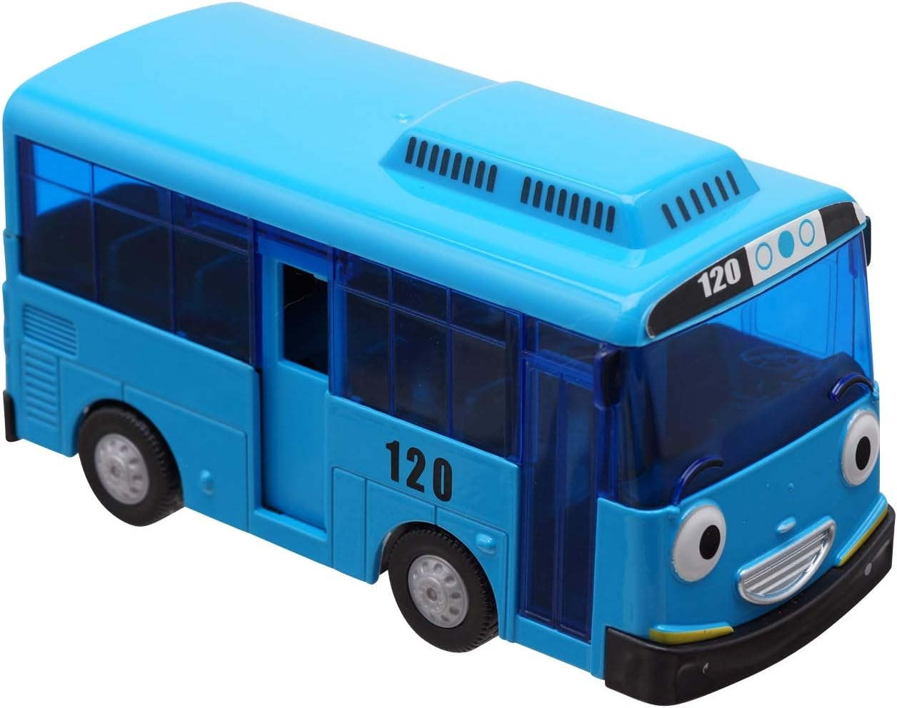 Metal Die-Casting Bus Toy - TAYO the Little Bus Push and Go Play Vehicles Toy & Games for Kids, Girls & Boys Animation Character Friends (TAYO the Blue Bus)
