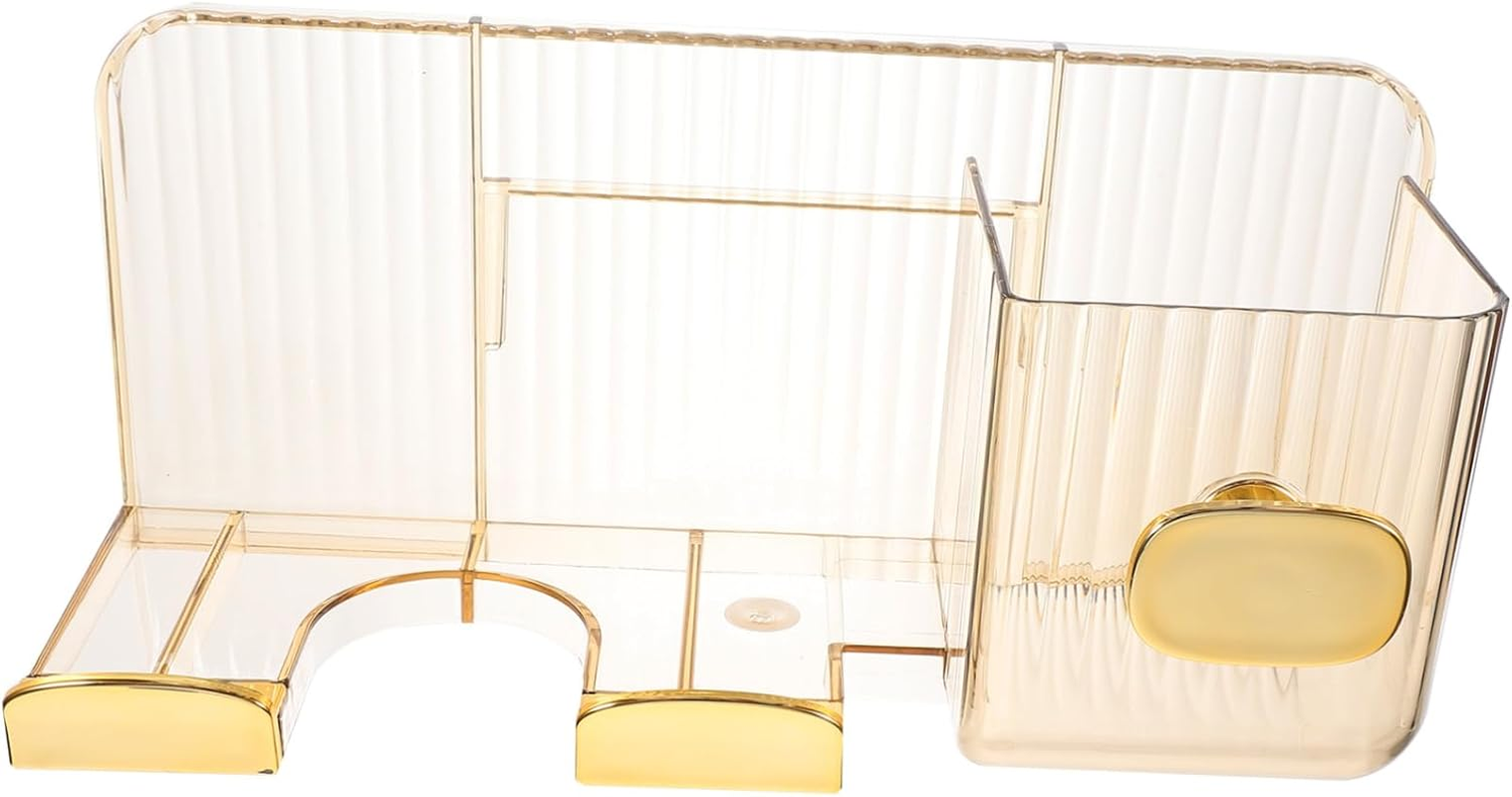 Beavorty Hair Dryer Storage Rack Hair Dryer Holder Wall-Mounted Bathroom Organizer