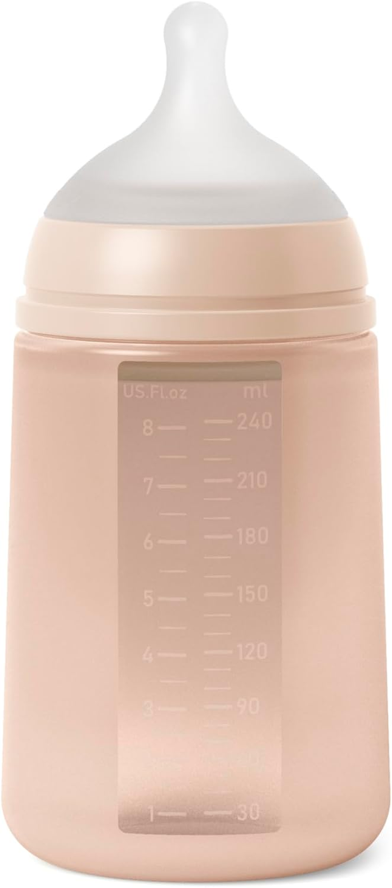 Suavinex All Silicone Bottle, Nude, 240 Ml Capacity
