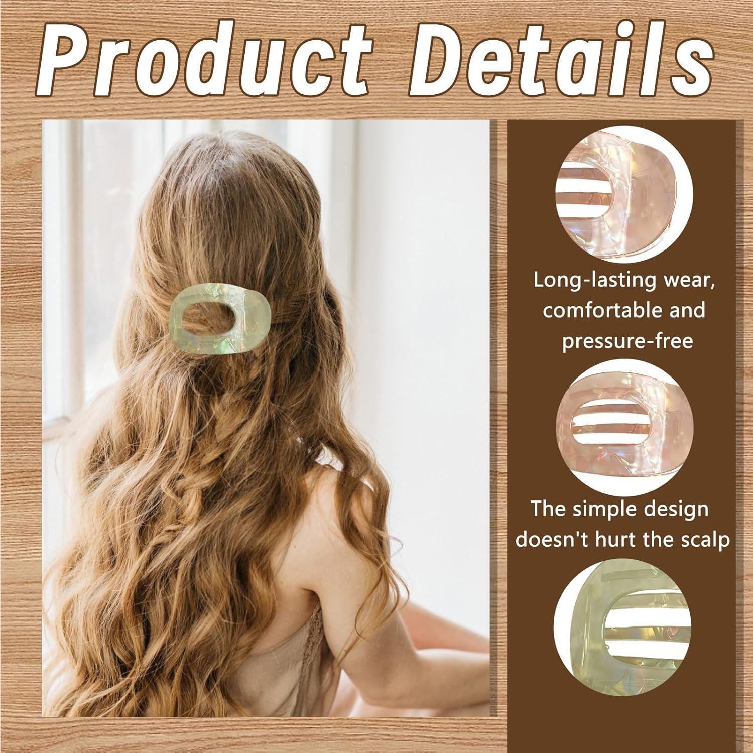 Flat Hair Clips image number 3